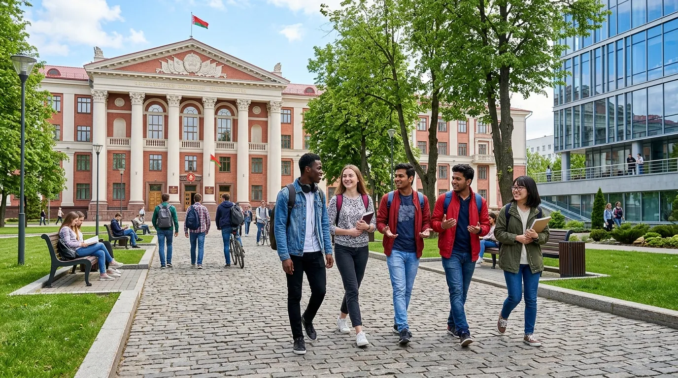 Belarus'ta üniversite eğitimi alan öğrenciler